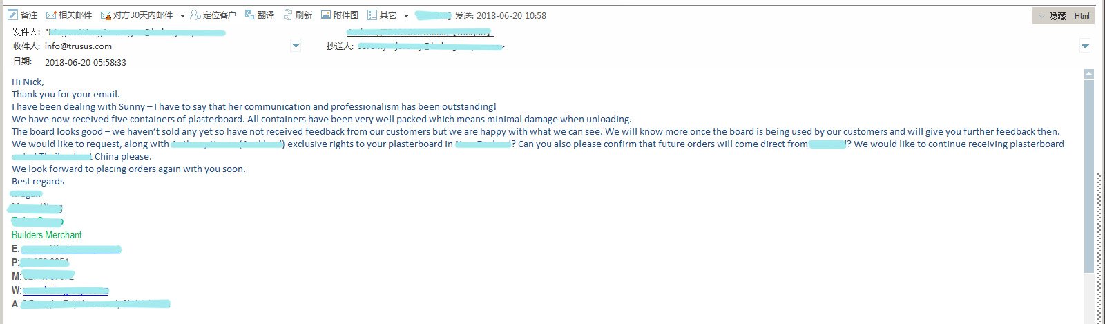 Customer Feedback From New Zealand