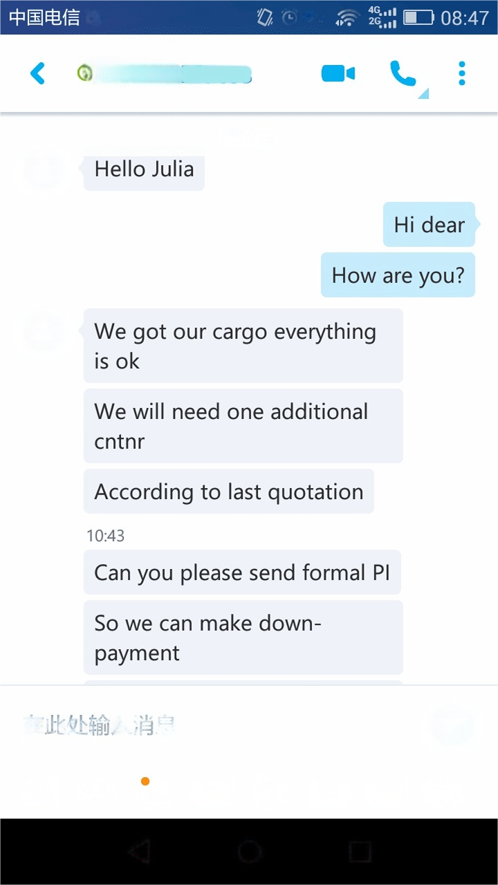 Customer Feedback From Bolivia