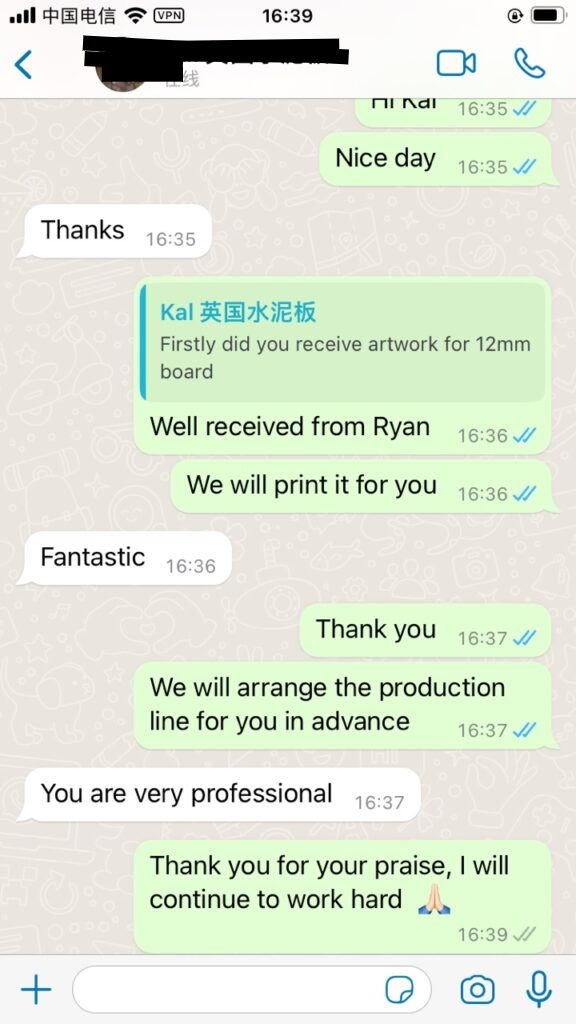 Customer Feedback From England